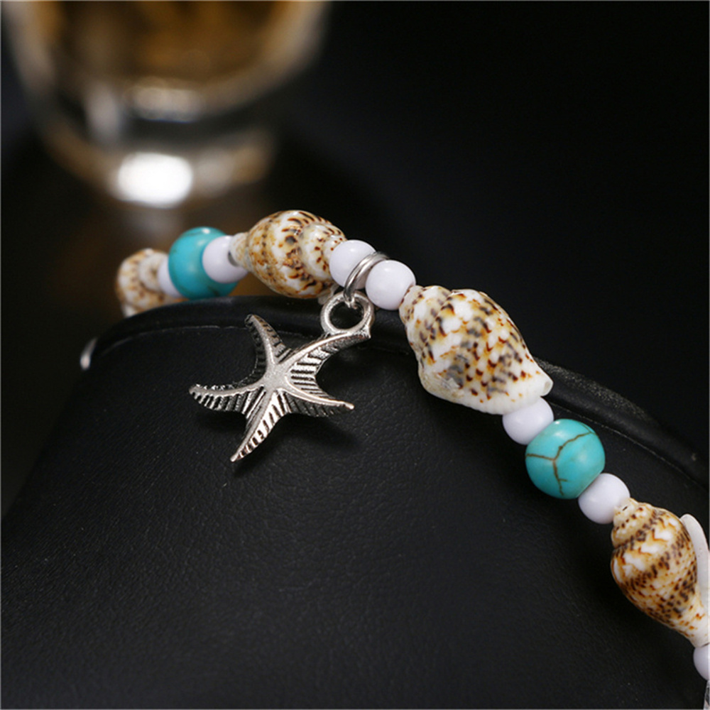 Adjustable Shell and Starfish Anklet Adjustable Shell and Starfish Anklet