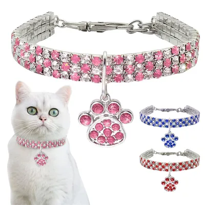 Adjustable Shiny Cat Rhinestone Collar Adjustable Shiny Cat Rhinestone Collar