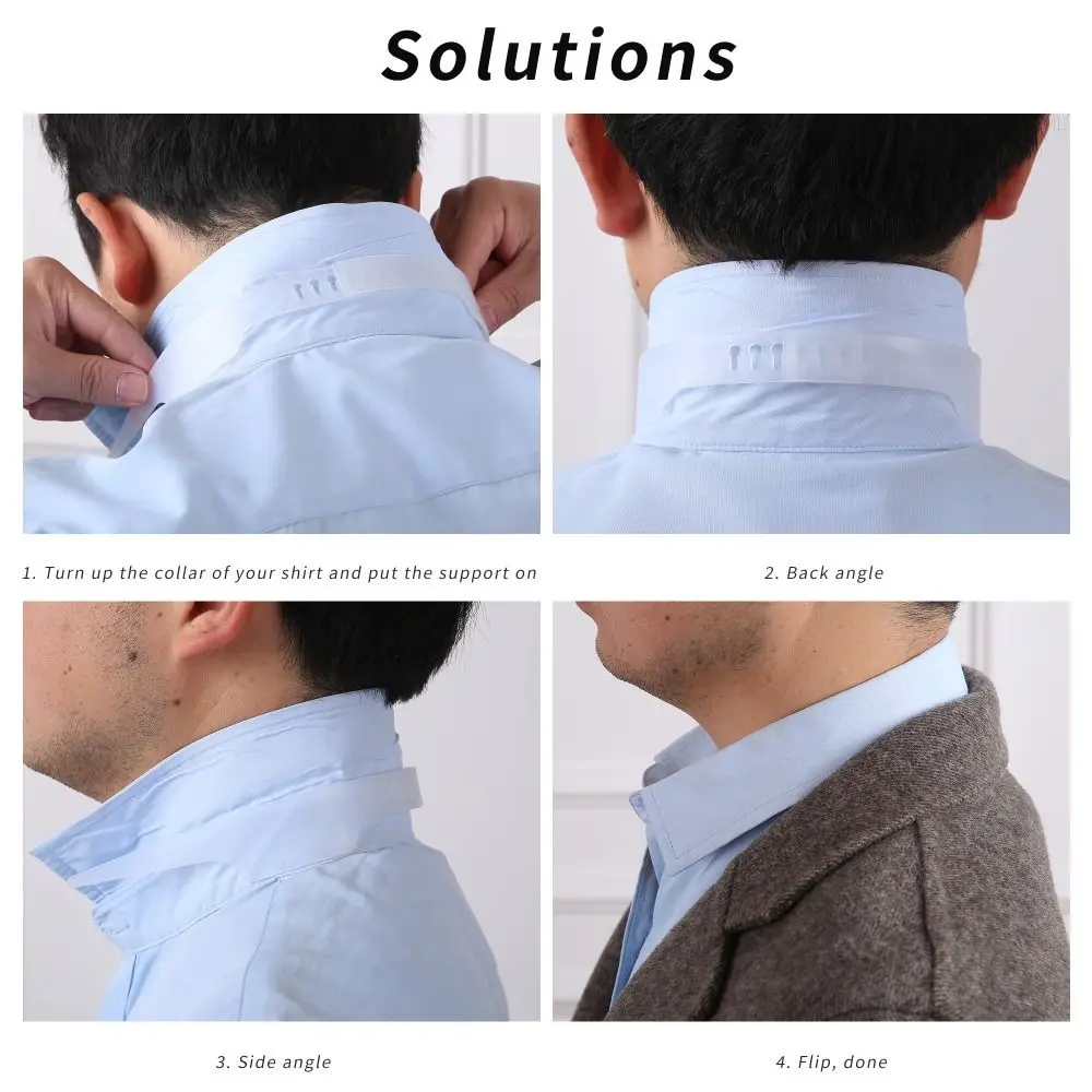 Adjustable Shirt Collar Support Shaper New Collar Stays Collar Stays Bundle Kit Clothes Accessory Slick Shirt Stand Adjustable Shirt Collar Support Shaper New Collar Stays Collar Stays Bundle Kit Clothes Accessory Slick Shirt Stand