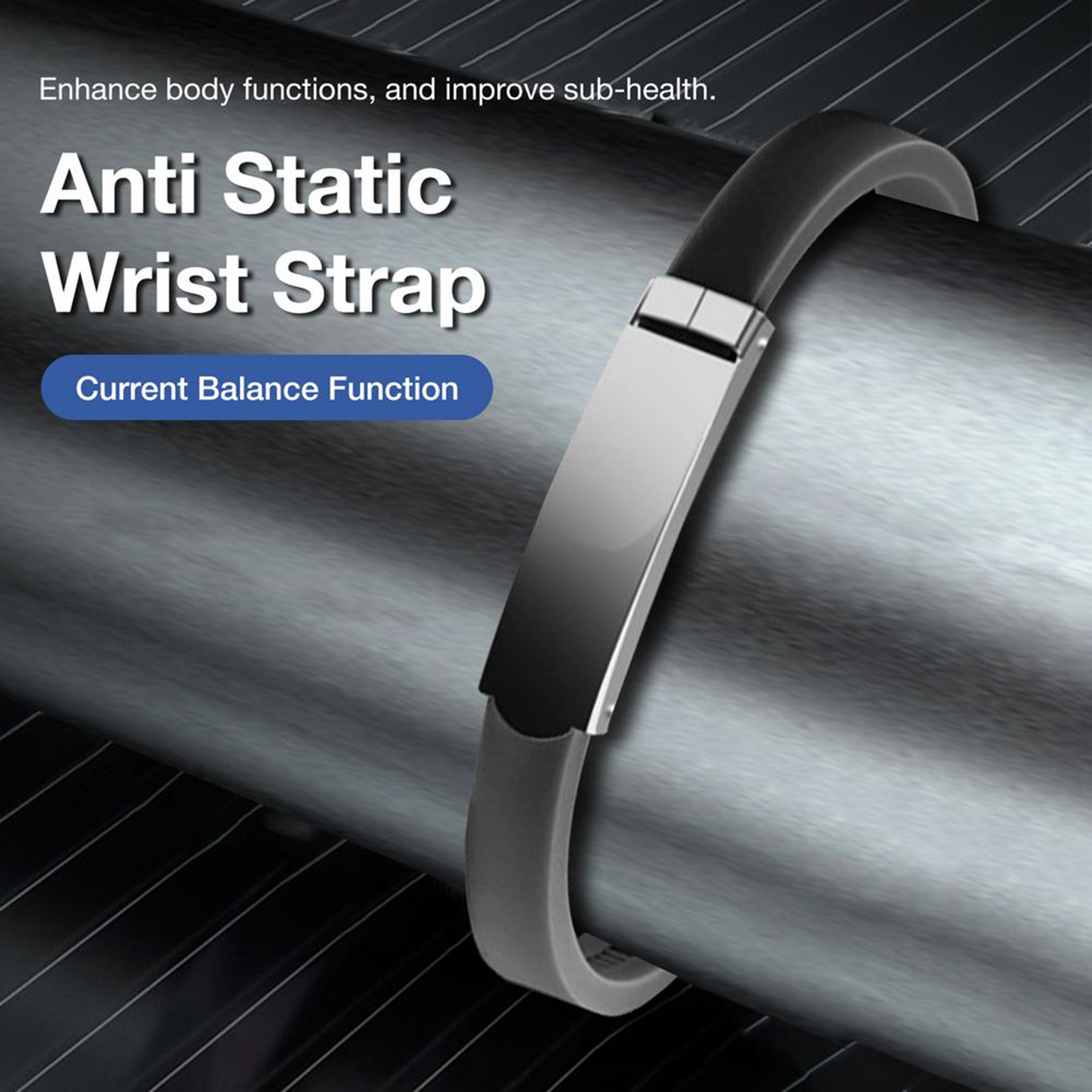 Adjustable Silicone Electrostatic Bracelet