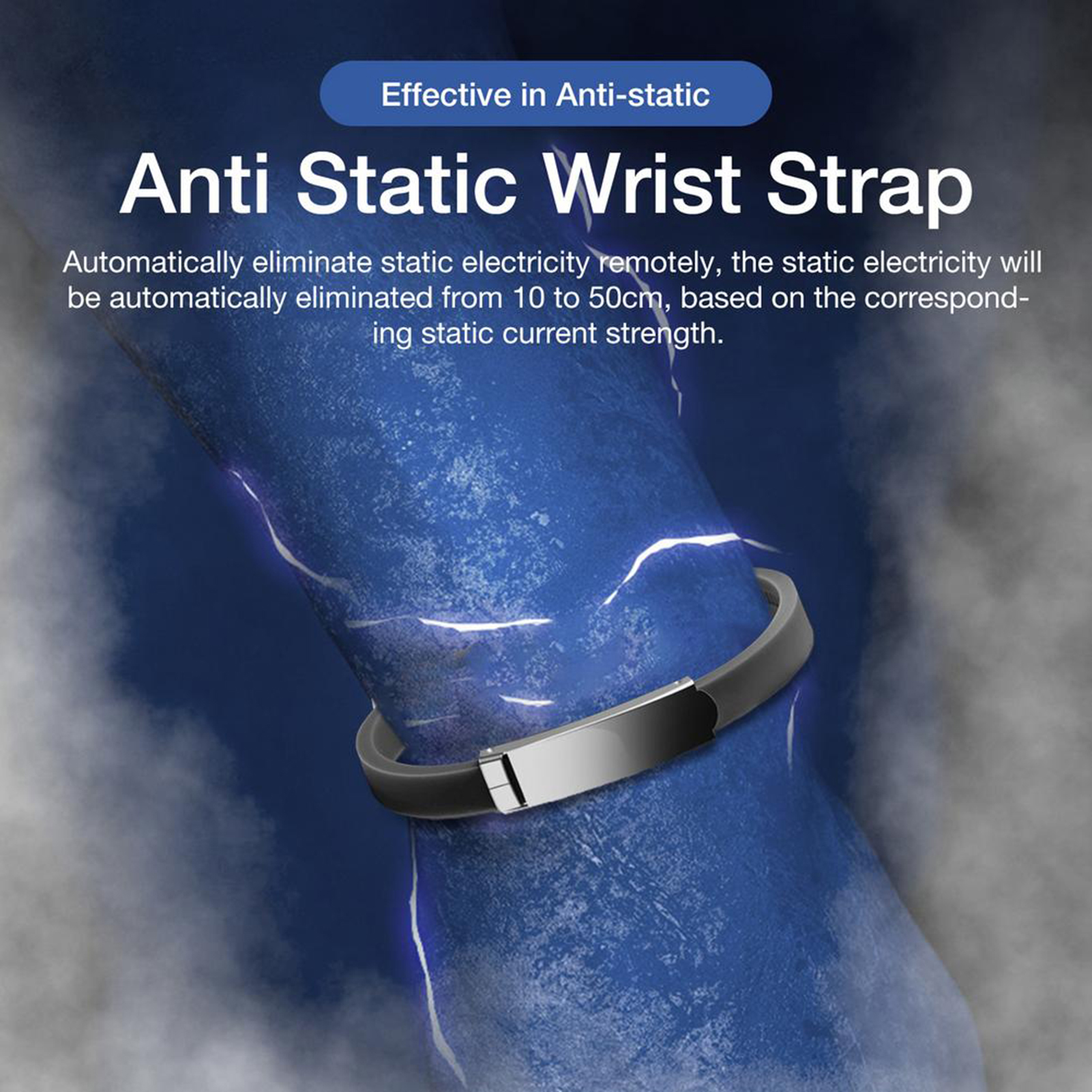 Adjustable Silicone Electrostatic Bracelet