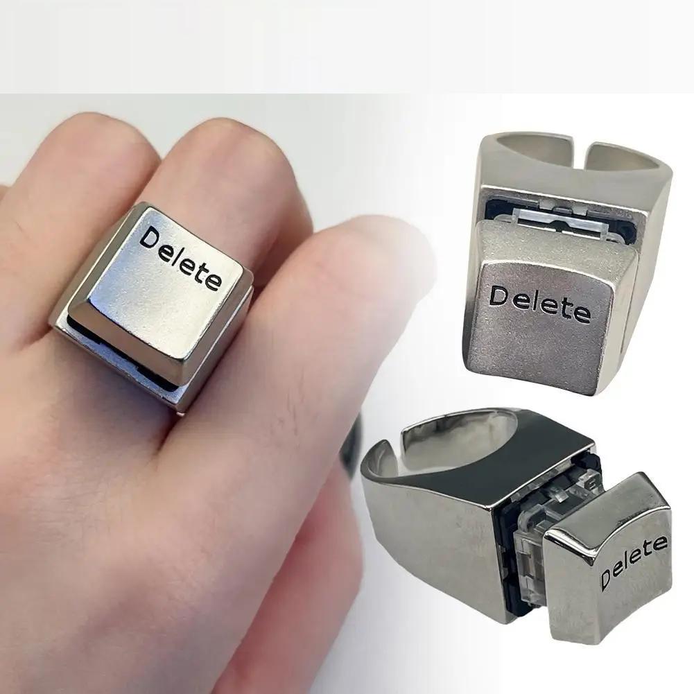 Adjustable Size DELETE Key Ring – Creative Keyboard-Style Jewelry Adjustable Size DELETE Key Ring – Creative Keyboard-Style Jewelry