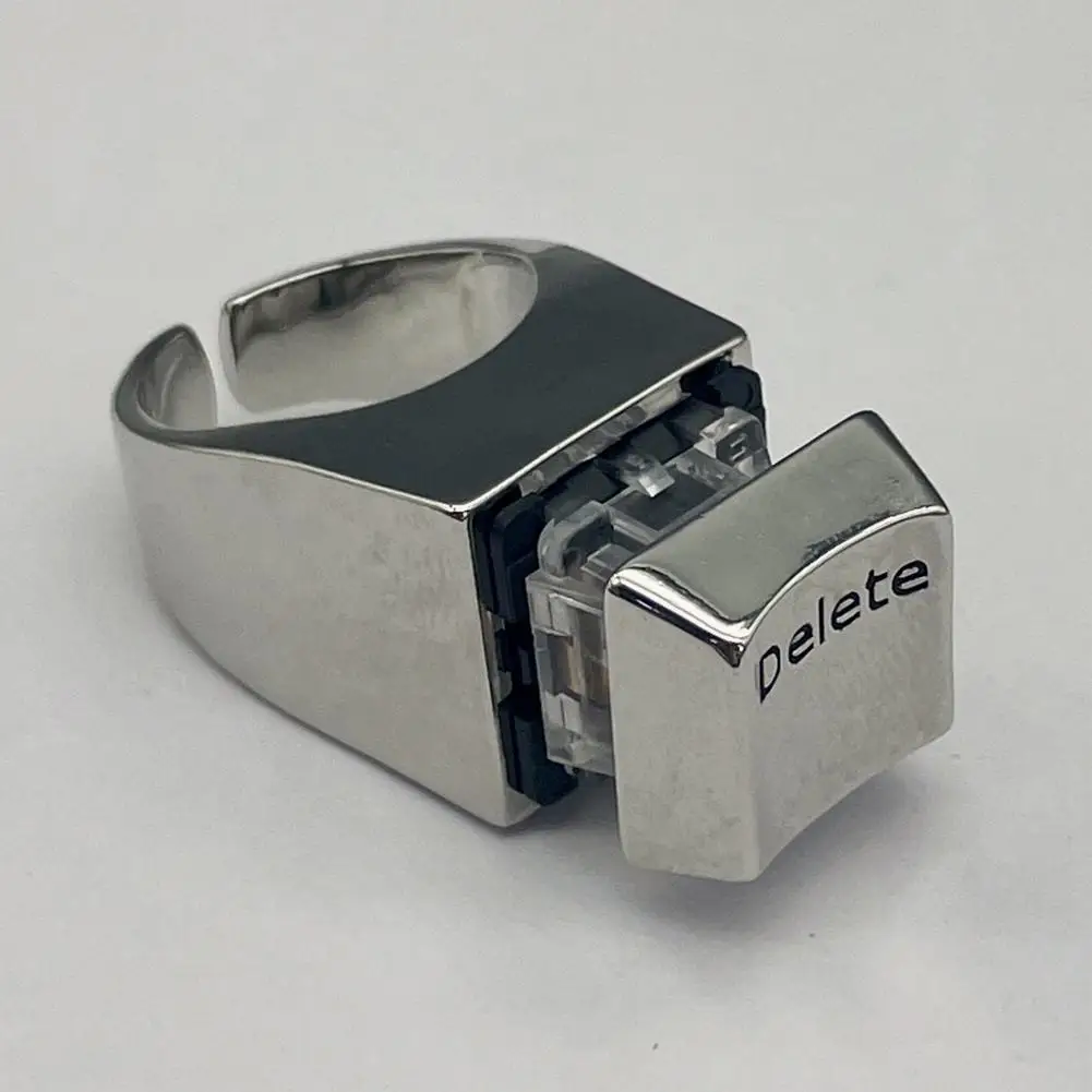 Adjustable Size DELETE Key Ring – Creative Keyboard-Style Jewelry Adjustable Size DELETE Key Ring – Creative Keyboard-Style Jewelry