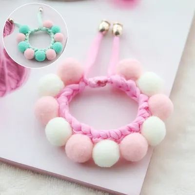 Adjustable Soft Pom Pom Dog Collar Adjustable Soft Pom Pom Dog Collar