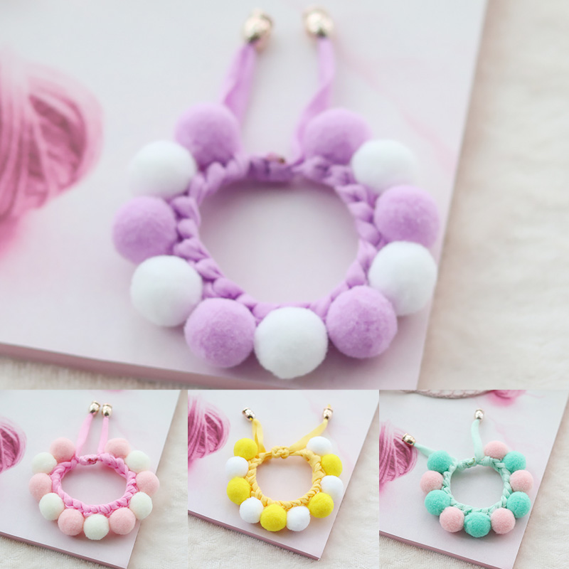 Adjustable Soft Pom Pom Dog Collar Adjustable Soft Pom Pom Dog Collar
