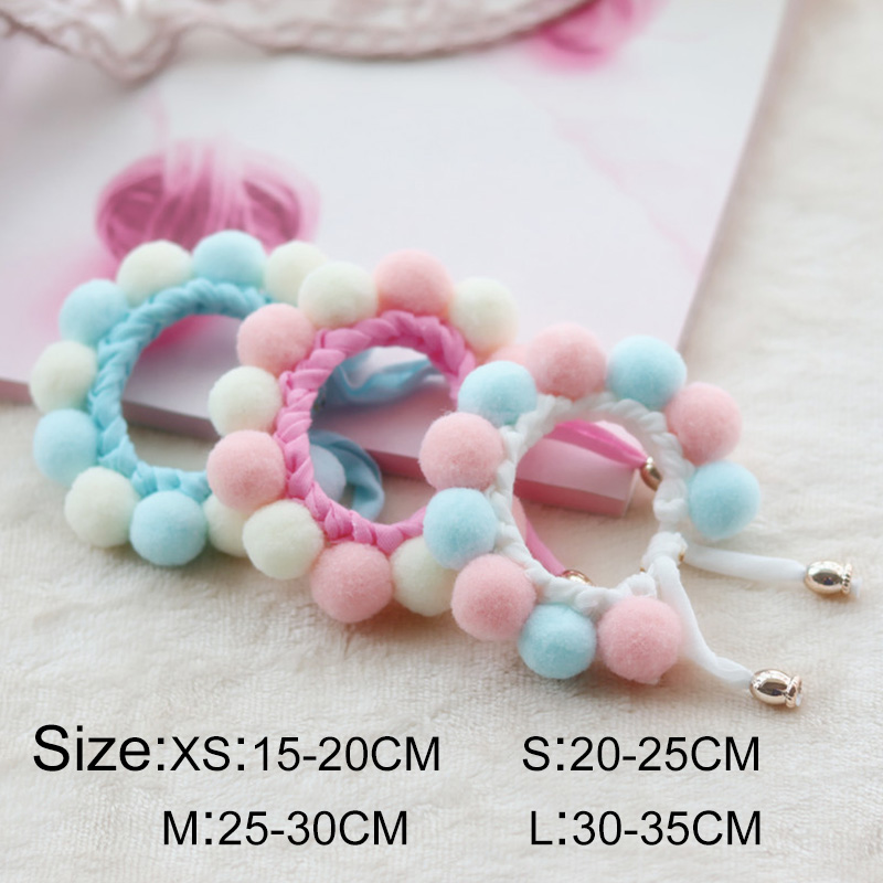 Adjustable Soft Pom Pom Dog Collar Adjustable Soft Pom Pom Dog Collar
