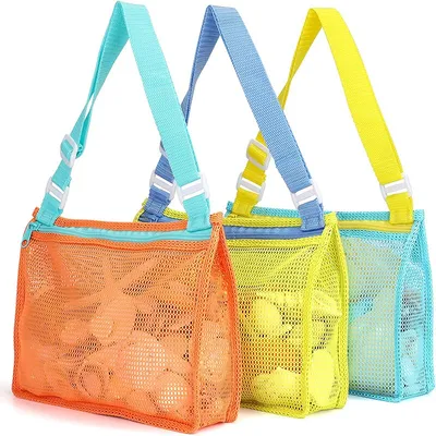 Adjustable Strap Mesh Beach Toy Bag Adjustable Strap Mesh Beach Toy Bag