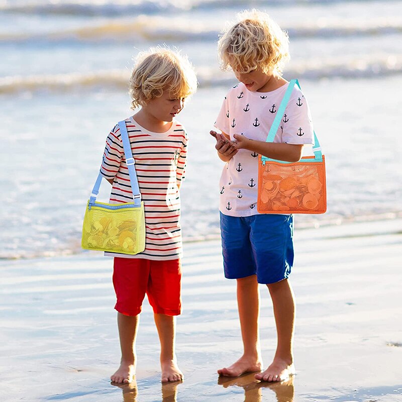 Adjustable Strap Mesh Beach Toy Bag Adjustable Strap Mesh Beach Toy Bag