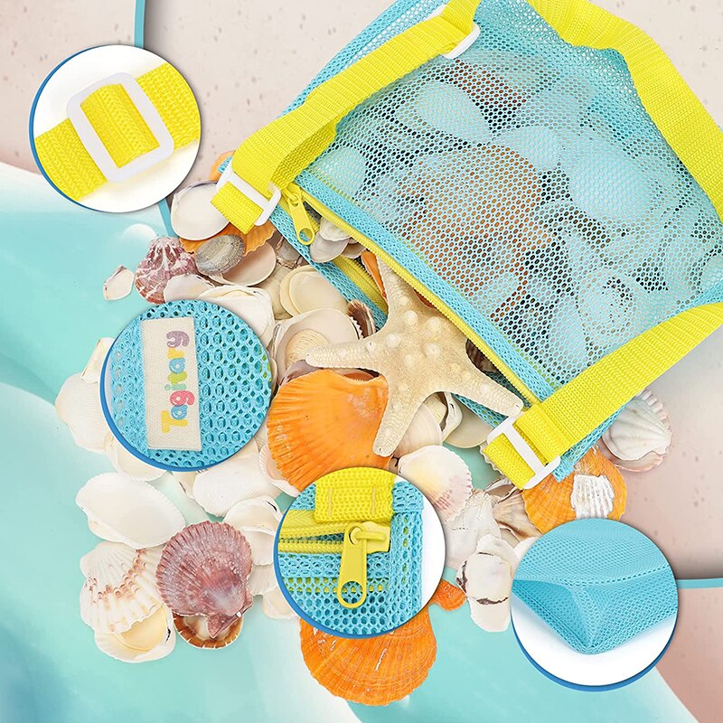 Adjustable Strap Mesh Beach Toy Bag Adjustable Strap Mesh Beach Toy Bag