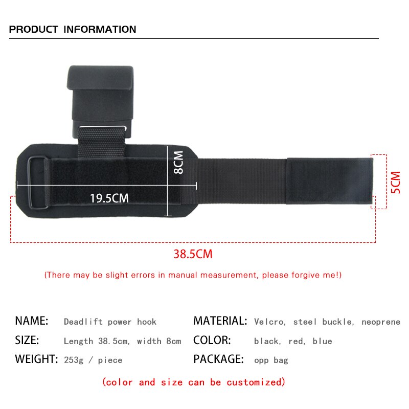 Adjustable Strap Weight Lifting Hook Grips (2 pcs) Adjustable Strap Weight Lifting Hook Grips (2 pcs)