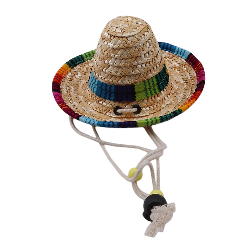 Adjustable Straw Hat Cat Sombrero Adjustable Straw Hat Cat Sombrero
