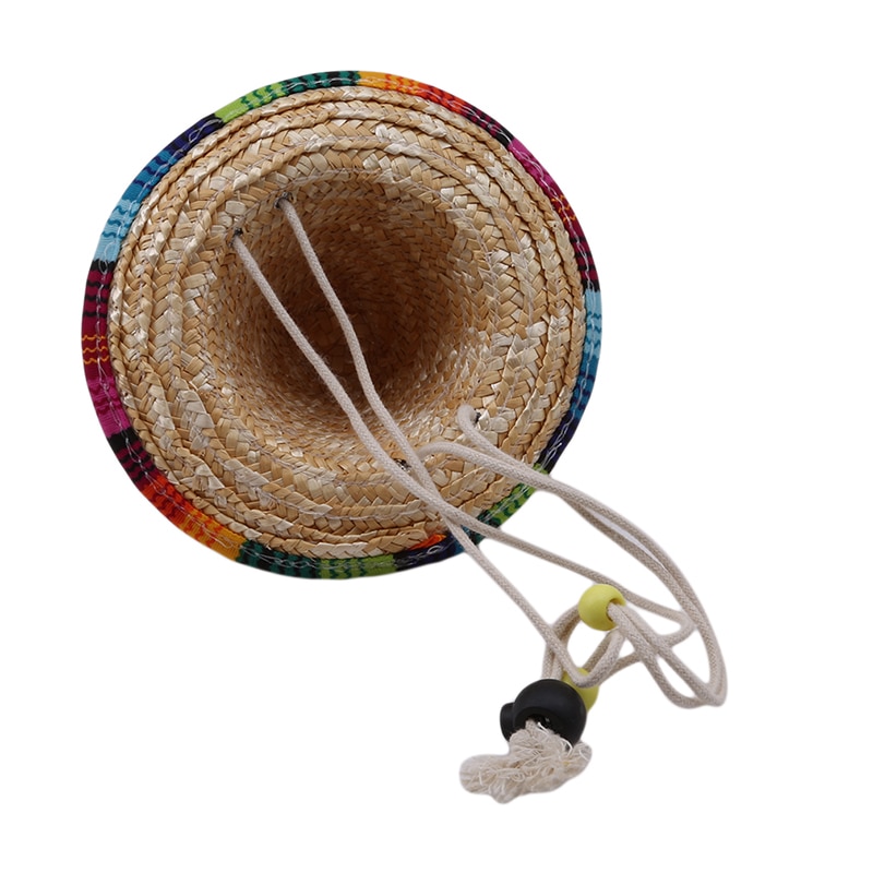 Adjustable Straw Hat Cat Sombrero Adjustable Straw Hat Cat Sombrero