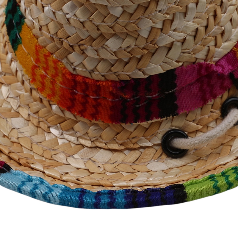 Adjustable Straw Hat Cat Sombrero Adjustable Straw Hat Cat Sombrero