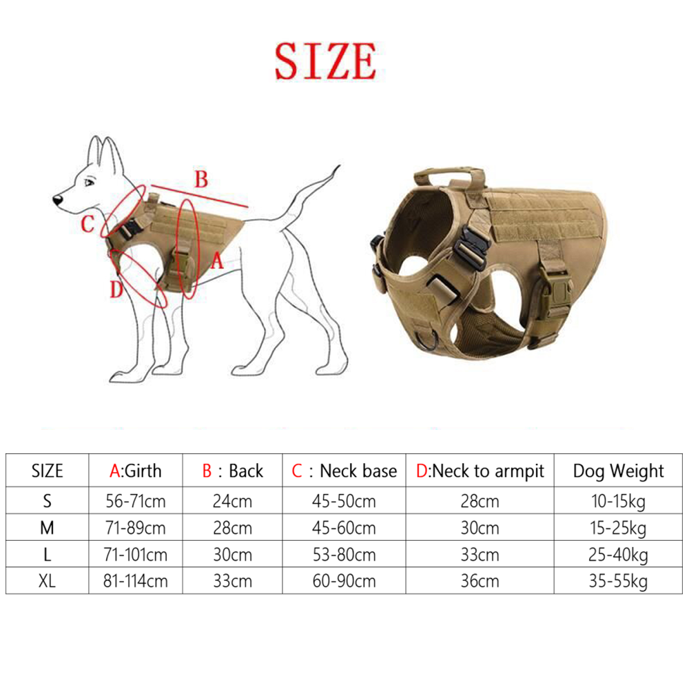 Adjustable Tactical Dog Backpack Harness Adjustable Tactical Dog Backpack Harness