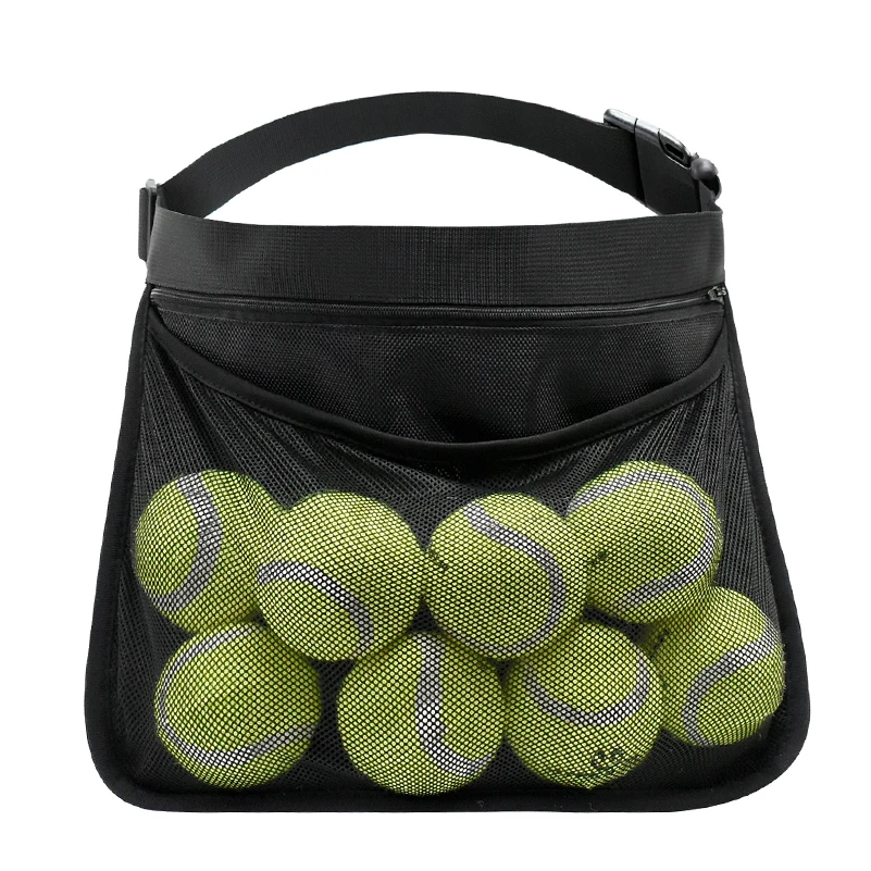 Adjustable Tennis Ball Band Holder Pickleball Golf Waist Pouch, Multifunctional Mesh Waist Hip Bag Carrier for Sports Adjustable Tennis Ball Band Holder Pickleball Golf Waist Pouch, Multifunctional Mesh Waist Hip Bag Carrier for Sports