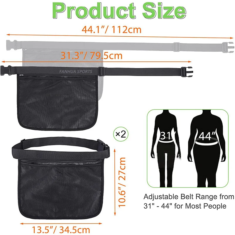 Adjustable Tennis Ball Band Holder Pickleball Golf Waist Pouch, Multifunctional Mesh Waist Hip Bag Carrier for Sports Adjustable Tennis Ball Band Holder Pickleball Golf Waist Pouch, Multifunctional Mesh Waist Hip Bag Carrier for Sports