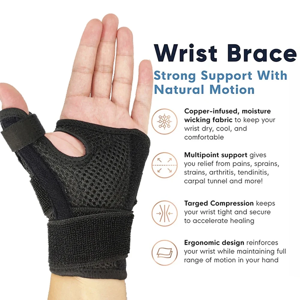 Adjustable Thumb Spica Splint, Thumb Stabilizer Wrist Brace Support for Men and Women Carpal Tunnel arthritis Adjustable Thumb Spica Splint, Thumb Stabilizer Wrist Brace Support for Men and Women Carpal Tunnel arthritis