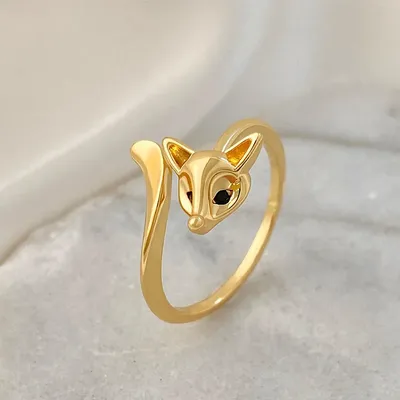 Adjustable Vintage Design Fox Ring