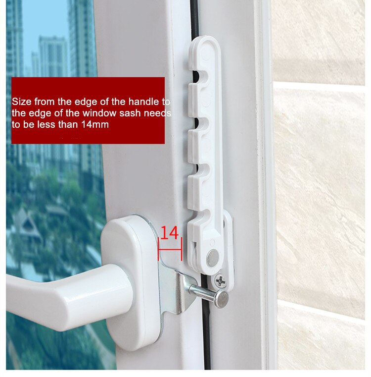 Adjustable Window Limiter with Screws Adjustable Window Limiter with Screws
