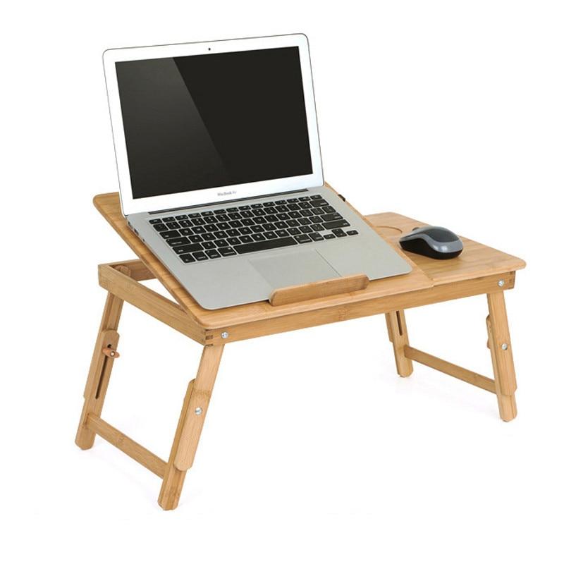Adjustable Wooden Laptop Table for Bed with Cooling Fans Adjustable Wooden Laptop Table for Bed with Cooling Fans