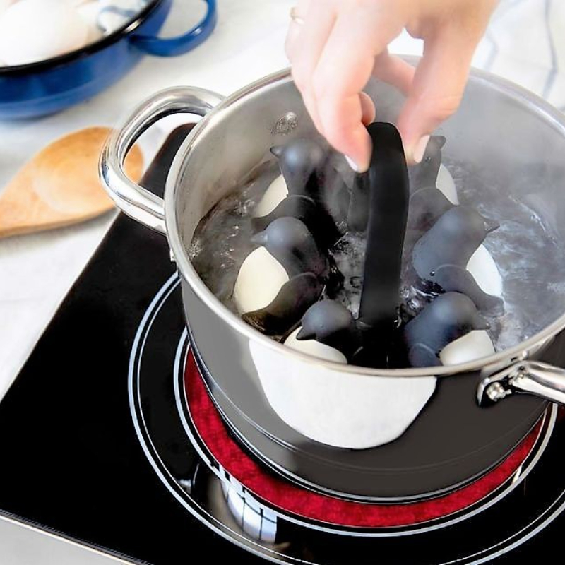 Adorable 6 Slot Penguin Egg Cooker