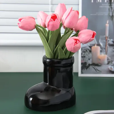 Adorable Design Ceramic Boot Vase Adorable Design Ceramic Boot Vase