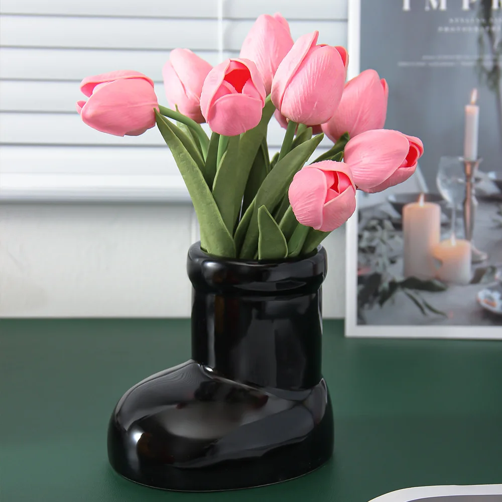 Adorable Design Ceramic Boot Vase Adorable Design Ceramic Boot Vase
