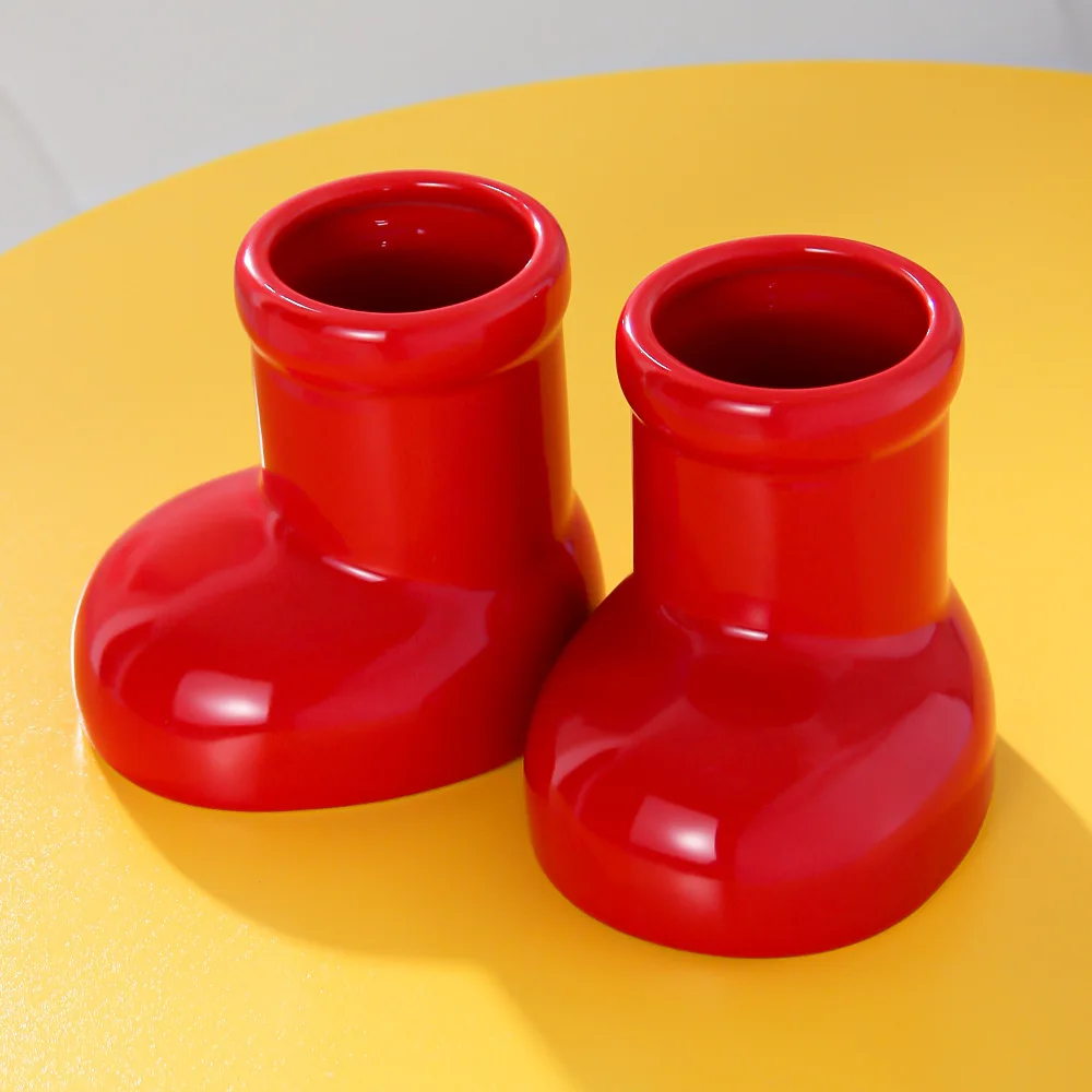 Adorable Design Ceramic Boot Vase Adorable Design Ceramic Boot Vase