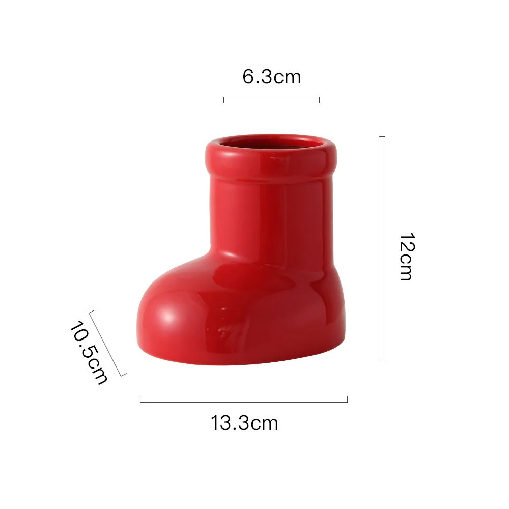 Adorable Design Ceramic Boot Vase Adorable Design Ceramic Boot Vase
