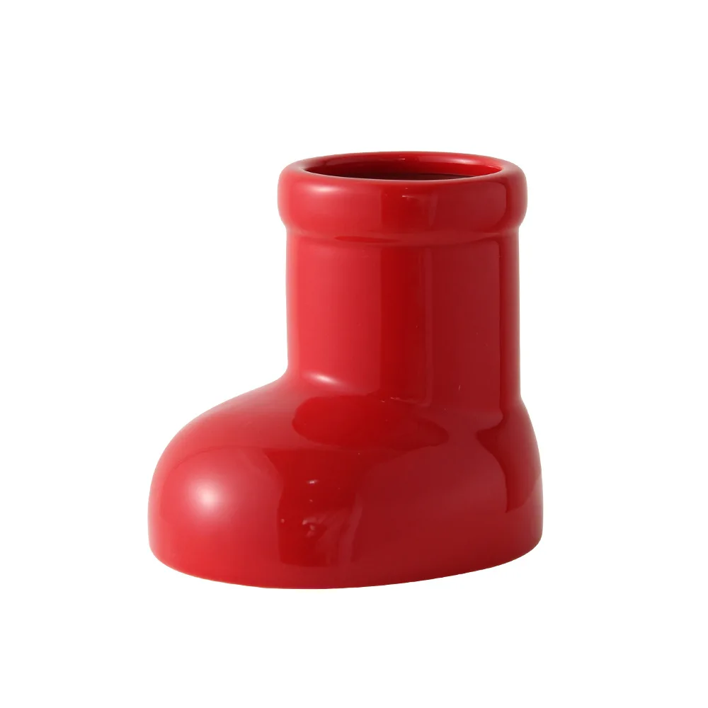 Adorable Design Ceramic Boot Vase Adorable Design Ceramic Boot Vase