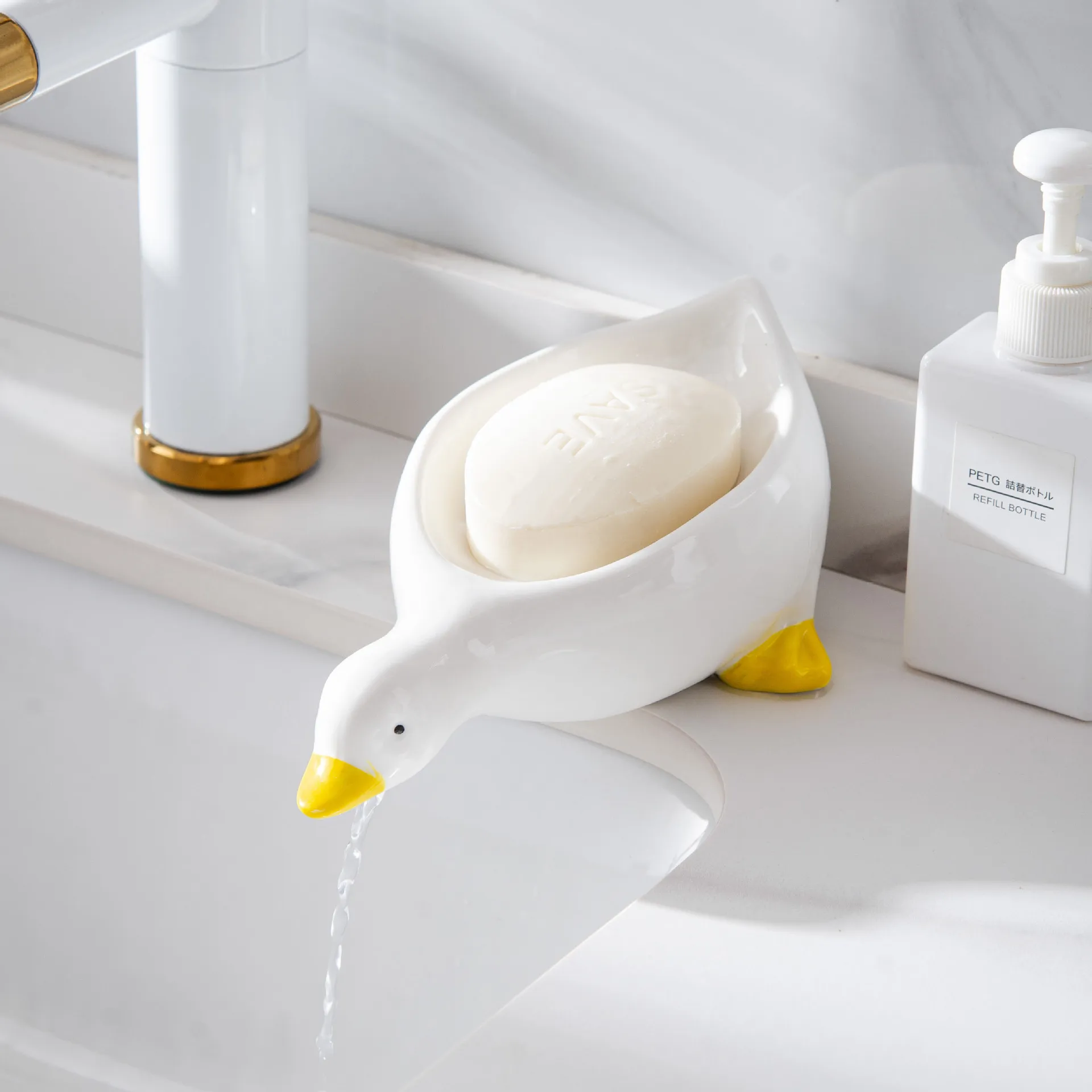 Adorable Design Duck Soap Holder