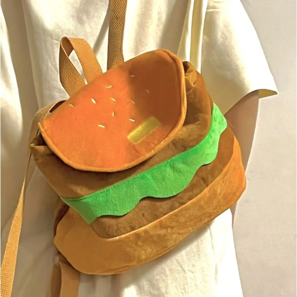 Adorable Plush Burger Backpack Adorable Plush Burger Backpack