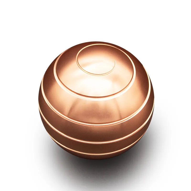 Adult Desktop Stress Relief Metal Toy Aluminum Alloy Decompression Hypnosis Rotary Gyro Fingertip Toy Kinetic Round