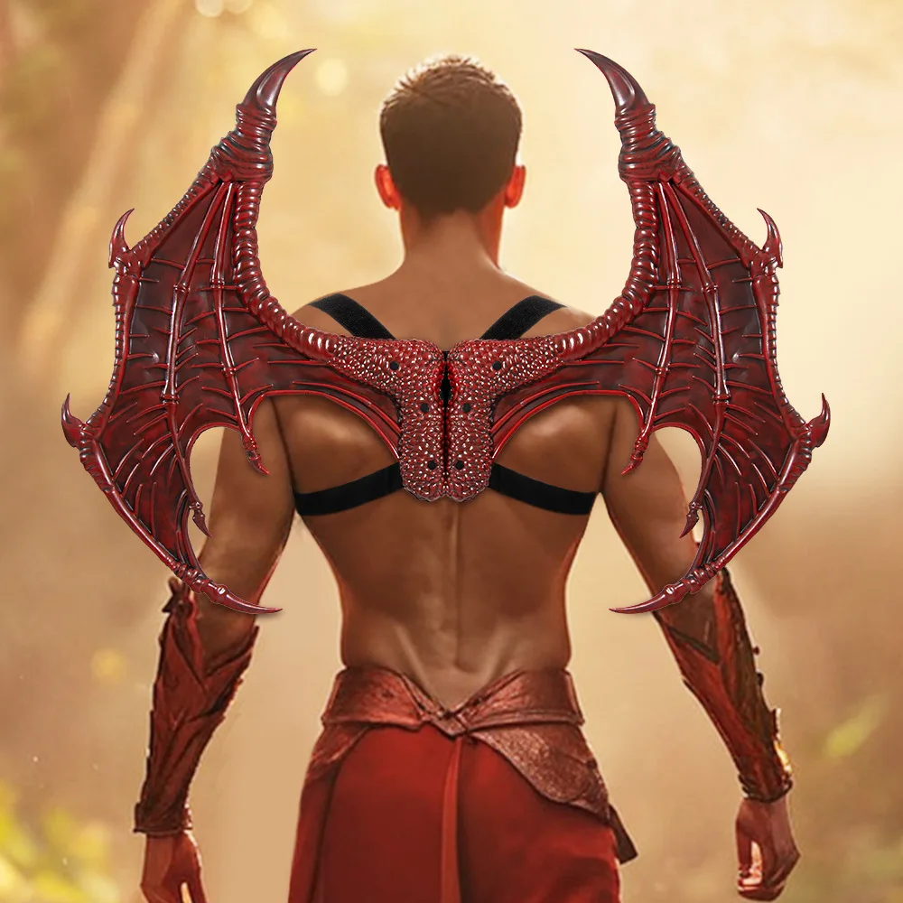Adult Dragon Wings Halloween Daily Cosplay Carnival Masquerade Performance Costume Props Men's Props