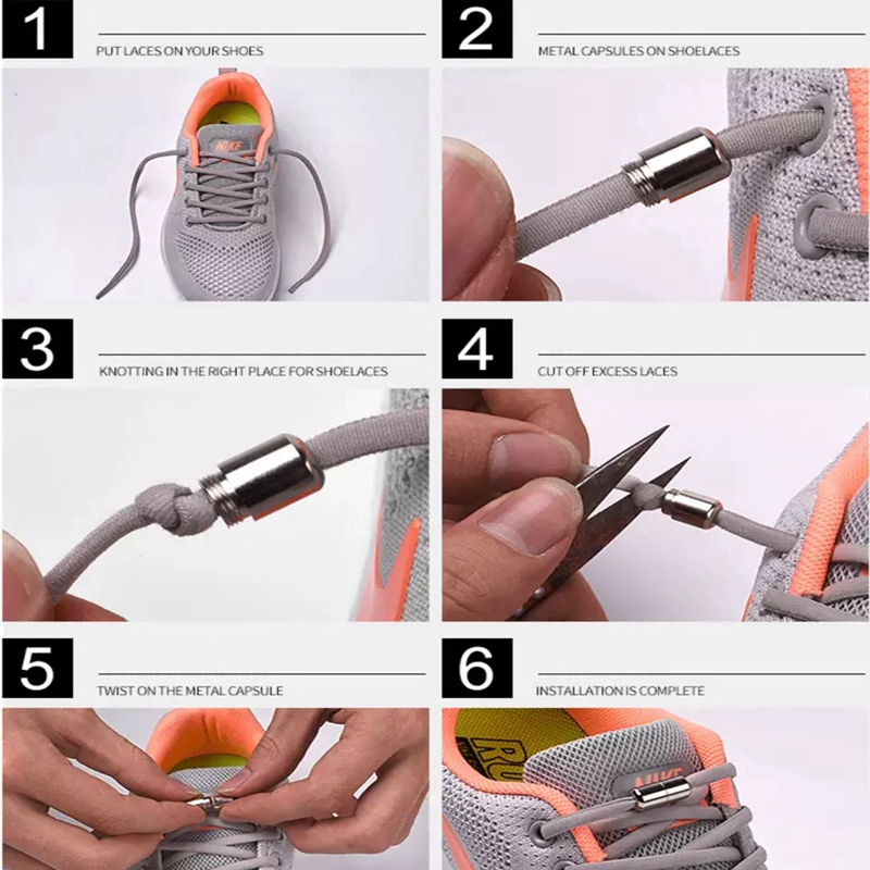 Adult Elastic No Tie Shoelaces Adult Elastic No Tie Shoelaces