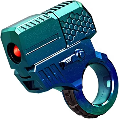 Adult Fidget Toys For Stress Relief EDC Alloy Fingertip Toy Pistol Decompression Launcher Model Ring For Anxiety Gift