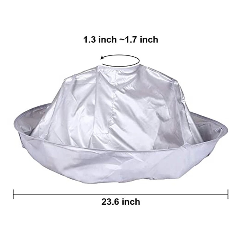 Adult Medium Size Haircut Cloak Cloth Hair Dye Three-Dimensional Breathable Household Haircut Cloak Foldable Haircut