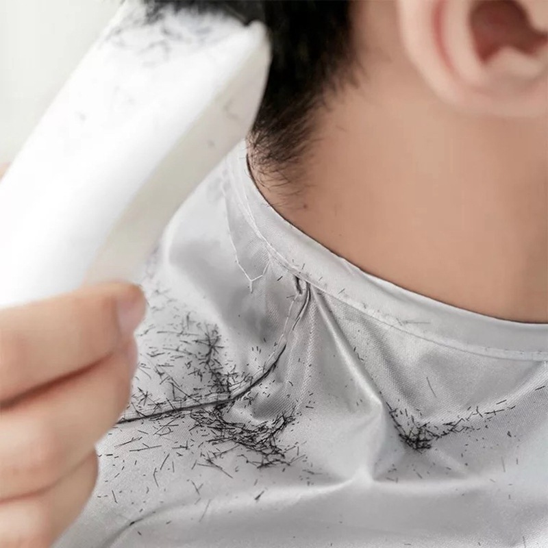 Adult Medium Size Haircut Cloak Cloth Hair Dye Three-Dimensional Breathable Household Haircut Cloak Foldable Haircut