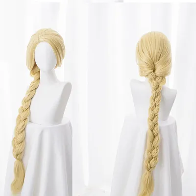 Adult Rapunzel Wig Cosplay Braided Hair