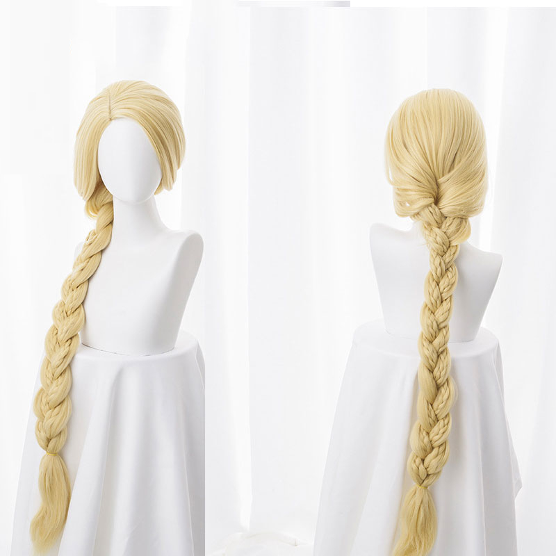 Adult Rapunzel Wig Cosplay Braided Hair Adult Rapunzel Wig Cosplay Braided Hair