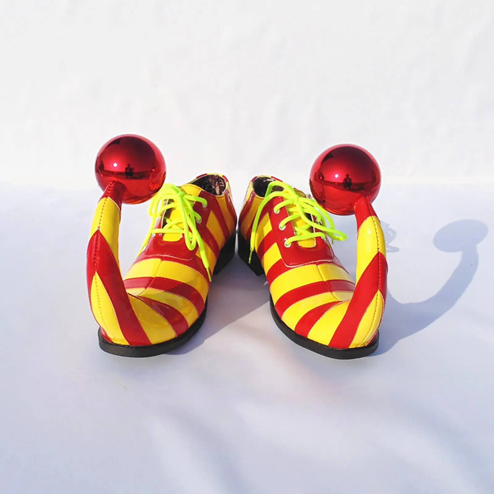 Adults Clown Shoes with Red Ball Halloween Carnival Theme Party Funny Circus Club Cosplay Performance Costume Adults Clown Shoes with Red Ball Halloween Carnival Theme Party Funny Circus Club Cosplay Performance Costume
