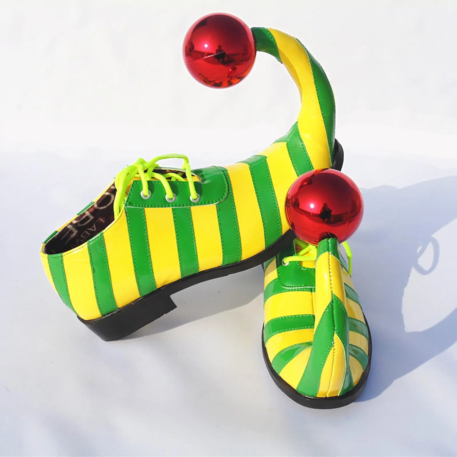 Adults Clown Shoes with Red Ball Halloween Carnival Theme Party Funny Circus Club Cosplay Performance Costume Adults Clown Shoes with Red Ball Halloween Carnival Theme Party Funny Circus Club Cosplay Performance Costume