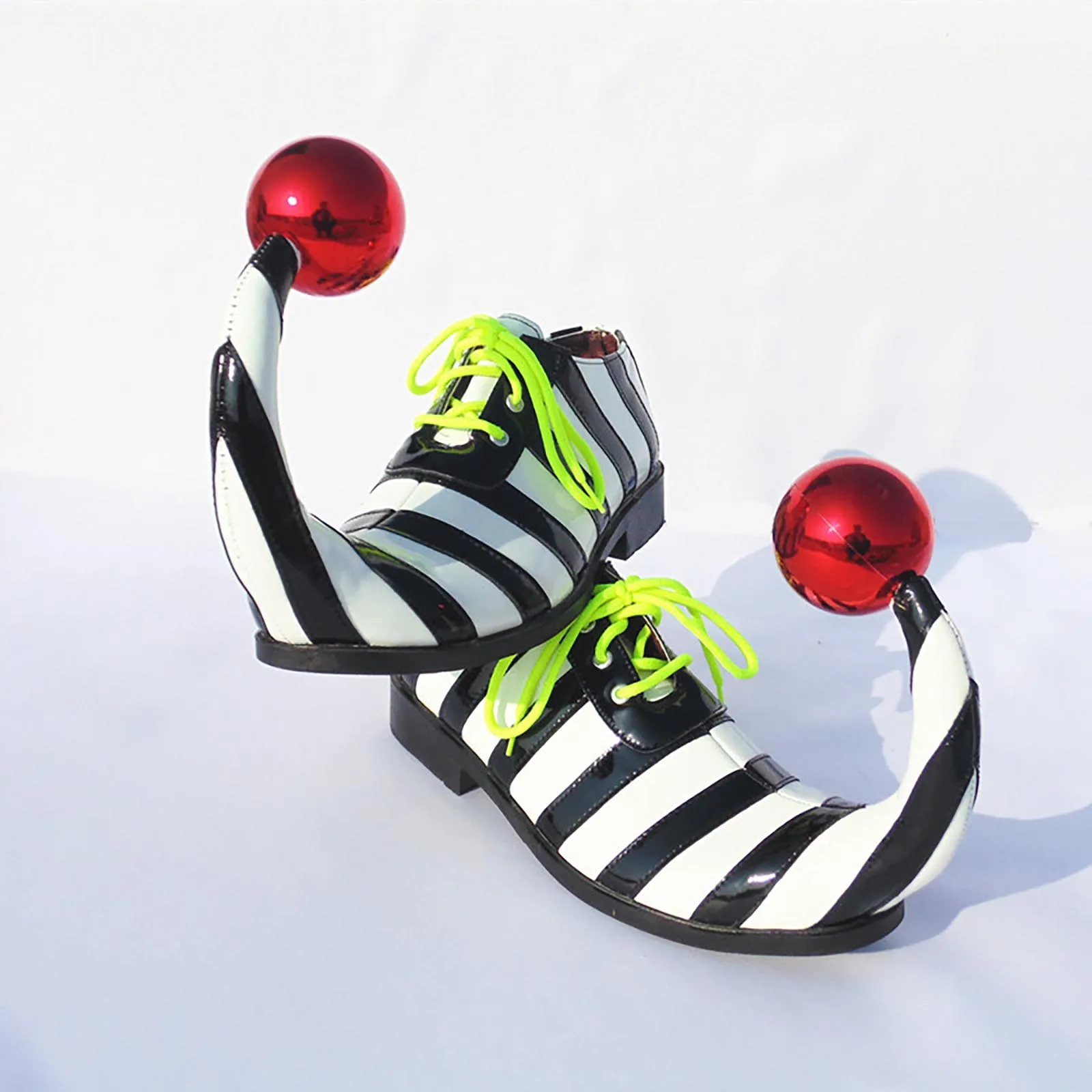 Adults Clown Shoes with Red Ball Halloween Carnival Theme Party Funny Circus Club Cosplay Performance Costume Adults Clown Shoes with Red Ball Halloween Carnival Theme Party Funny Circus Club Cosplay Performance Costume