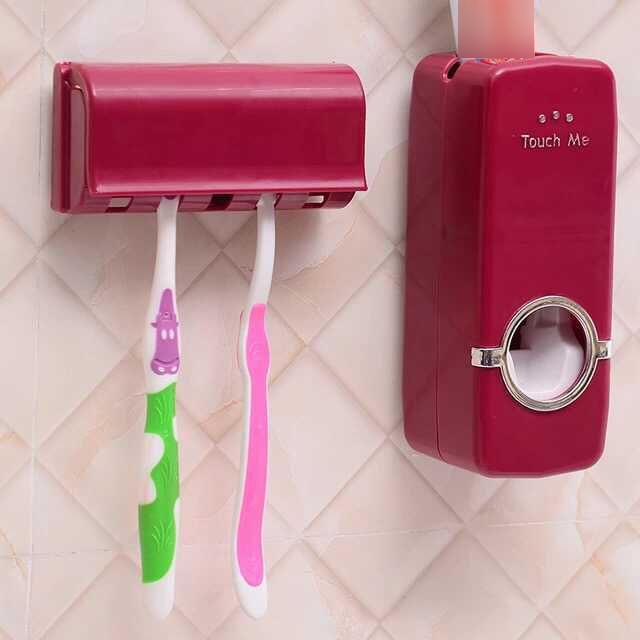 Affordable Dental Care Toothbrush Holder / Toothpaste Dispenser Set Affordable Dental Care Toothbrush Holder / Toothpaste Dispenser Set