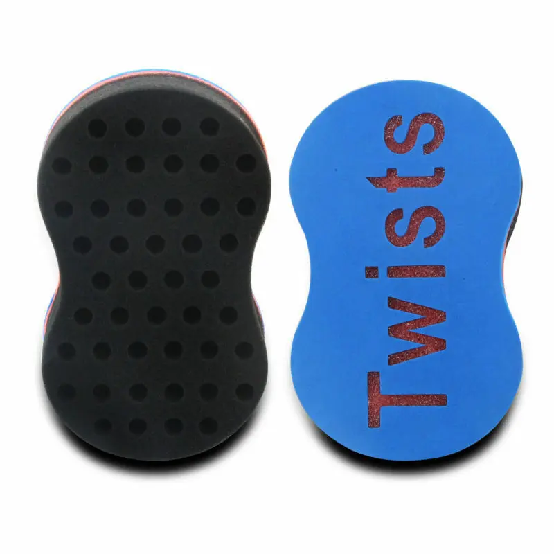 African Hair Sponge Twists for Men Hair Styling Tool Barber Brush Portable Hair Braid Twist Hairbrush