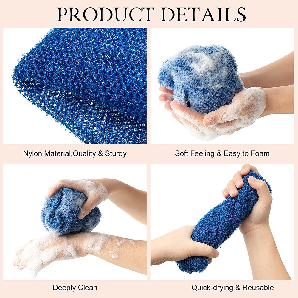 African Washcloth Exfoliating Body Scrubber African Washcloth Exfoliating Body Scrubber