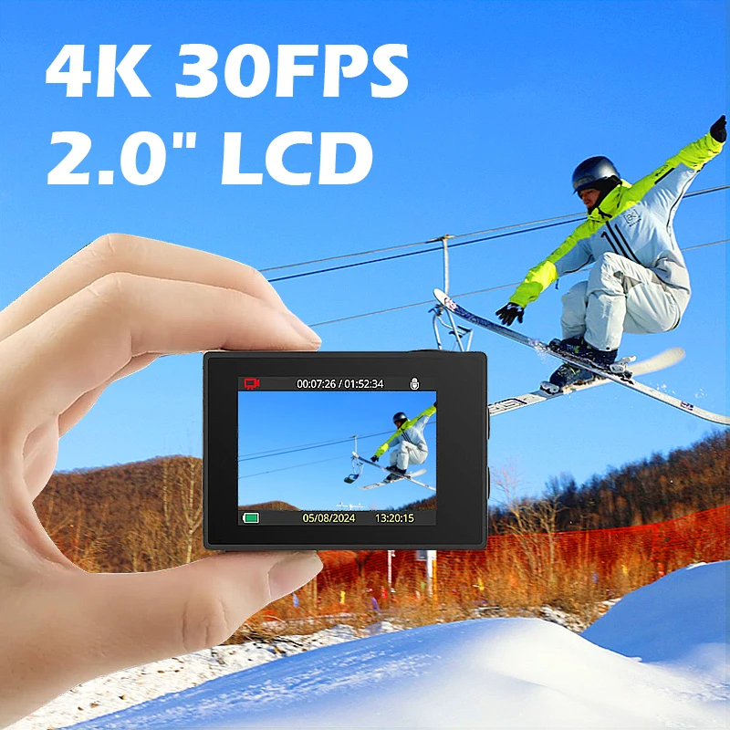Air Action Camera with 4K Video 30M Waterproof 2.4G WiFi Sports Camera Action Cam Sports Camera bicycle motorcycles Air Action Camera with 4K Video 30M Waterproof 2.4G WiFi Sports Camera Action Cam Sports Camera bicycle motorcycles