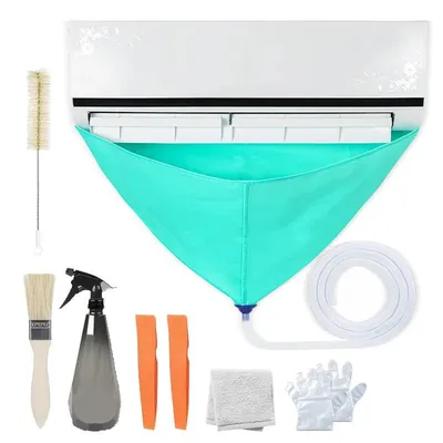 Air Conditioning Cleaning Kit Leak Proof Cover Full Set of Air Conditioner Cleaner with Water Pipe Disassembly-free Air Conditioning Cleaning Kit Leak Proof Cover Full Set of Air Conditioner Cleaner with Water Pipe Disassembly-free