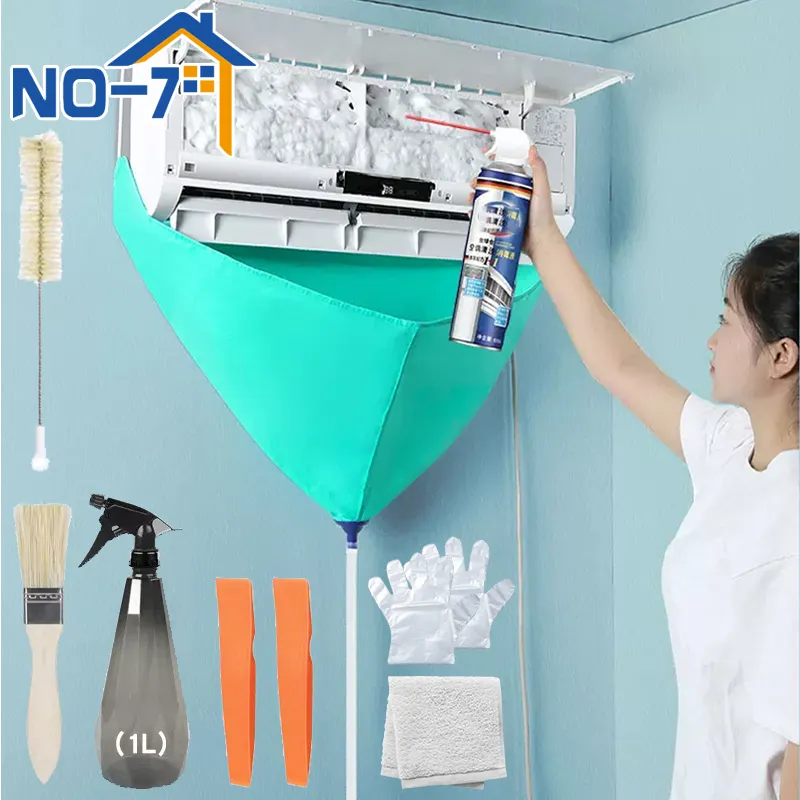 Air Conditioning Cleaning Kit Leak Proof Cover Full Set of Air Conditioner Cleaner with Water Pipe Disassembly-free Air Conditioning Cleaning Kit Leak Proof Cover Full Set of Air Conditioner Cleaner with Water Pipe Disassembly-free