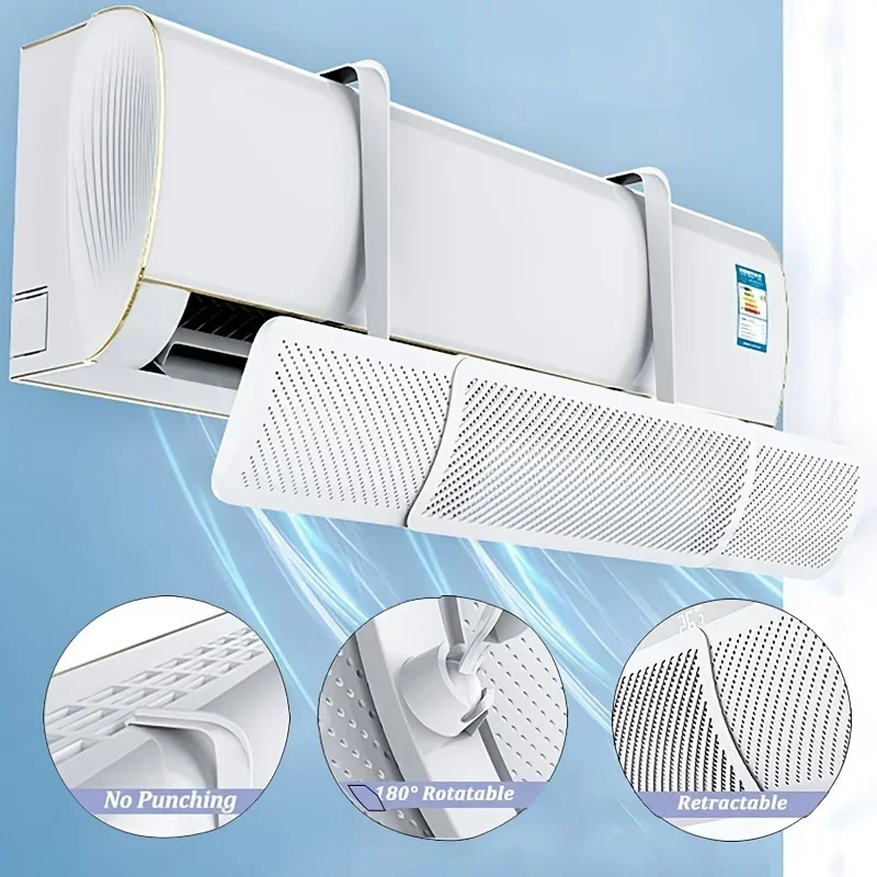 Air Conditioning Wind Shield Anti Direct Blowing Scalable Adjustable Wind Guide Cover Outlet Baffle Windshield Dust Air Conditioning Wind Shield Anti Direct Blowing Scalable Adjustable Wind Guide Cover Outlet Baffle Windshield Dust